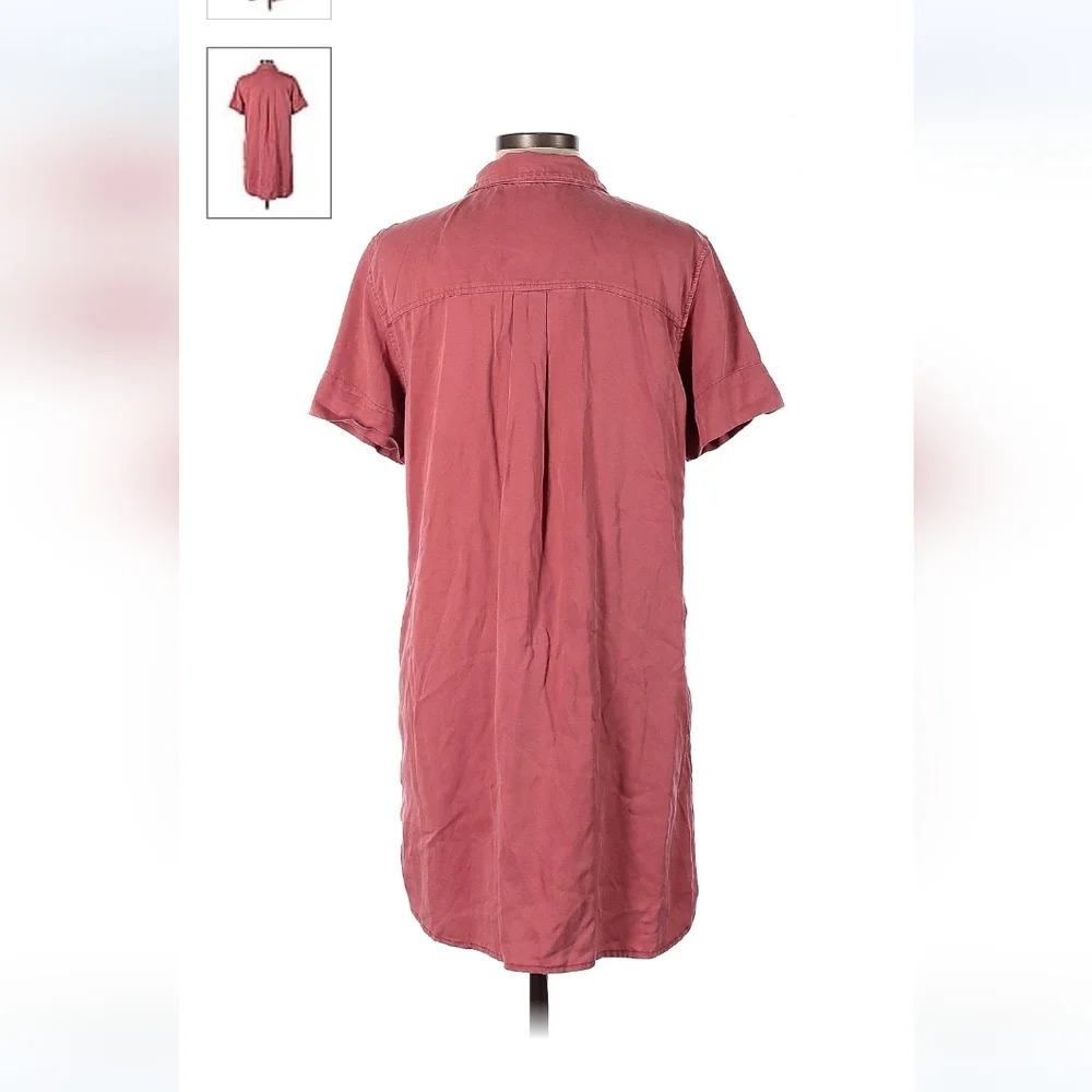 Lucky brand linen tencel button up shirt dress - Picture 2 of 6